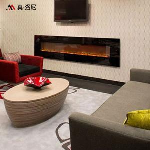 Quality 1825mm Wall Mount Electric Fireplace Option Crystal Charcoal LED Light DIY wholesale