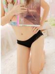 Sexy Sheer Thong with strap bowknot