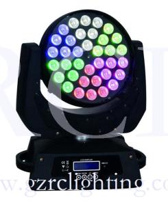 Quality LED 36*18W RGBWA+UV 6-in-1 led moving head wash for DISCO KTV zoom light wholesale