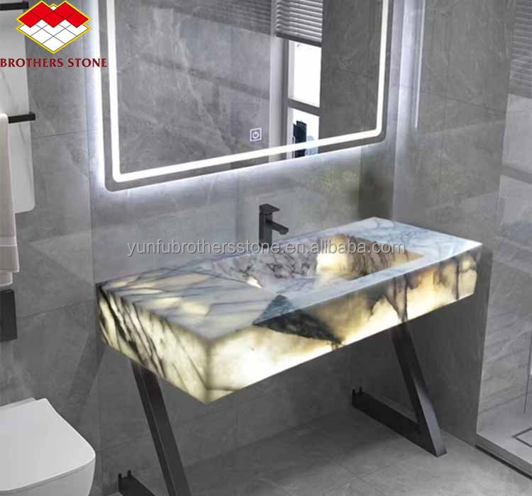 Natural Stone Decorative Sink Calcatta Viola Marble Wash Basin for Luxury Bathroom