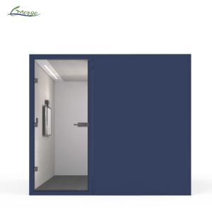Quality Adjustable Desk Soundproof Phone Booths for Offices Sliding Door Type White Material wholesale
