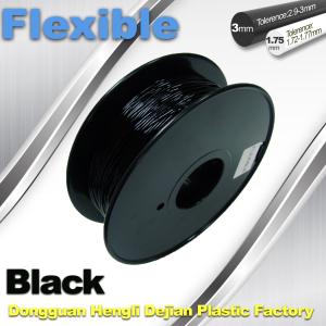 Quality 1.75mm / 3.0mm 3D Printing Rubber Filament Flexible Material Tasteless And Odorless wholesale