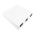 Gray 2 Cores UPC Plastic Fiber Optic Faceplate Socket Panel for Indoor FTTH
