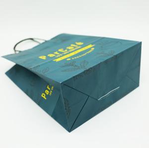 Quality Birthday Kraft Custom Printed Paper Bags With Handles Holiday Party Durable wholesale