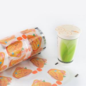 Quality Cup Beverages Heat Sealable PET Film Hot Sealing Drinks Eco Friendly Packaging wholesale