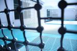 Waterproof P50 Grid Mesh LED Glass Screen 13.2W For Window Building Stage