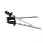 Black Painted Pop Rivets Aluminum Fastener 5052 Steel Mandrel