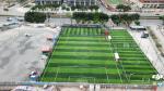 8000-15000 Dtex Artificial Football Turf With Disease Resistance 16.5 Stitches