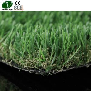 Quality Landscape Artificial Grass Yarn / Fake Green Grass 25mm Pile Height wholesale