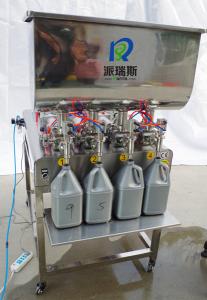 Quality 4 Heads SS304 Semi Automatic Bottle Filling Machine For Lube Oil Car Lotion wholesale