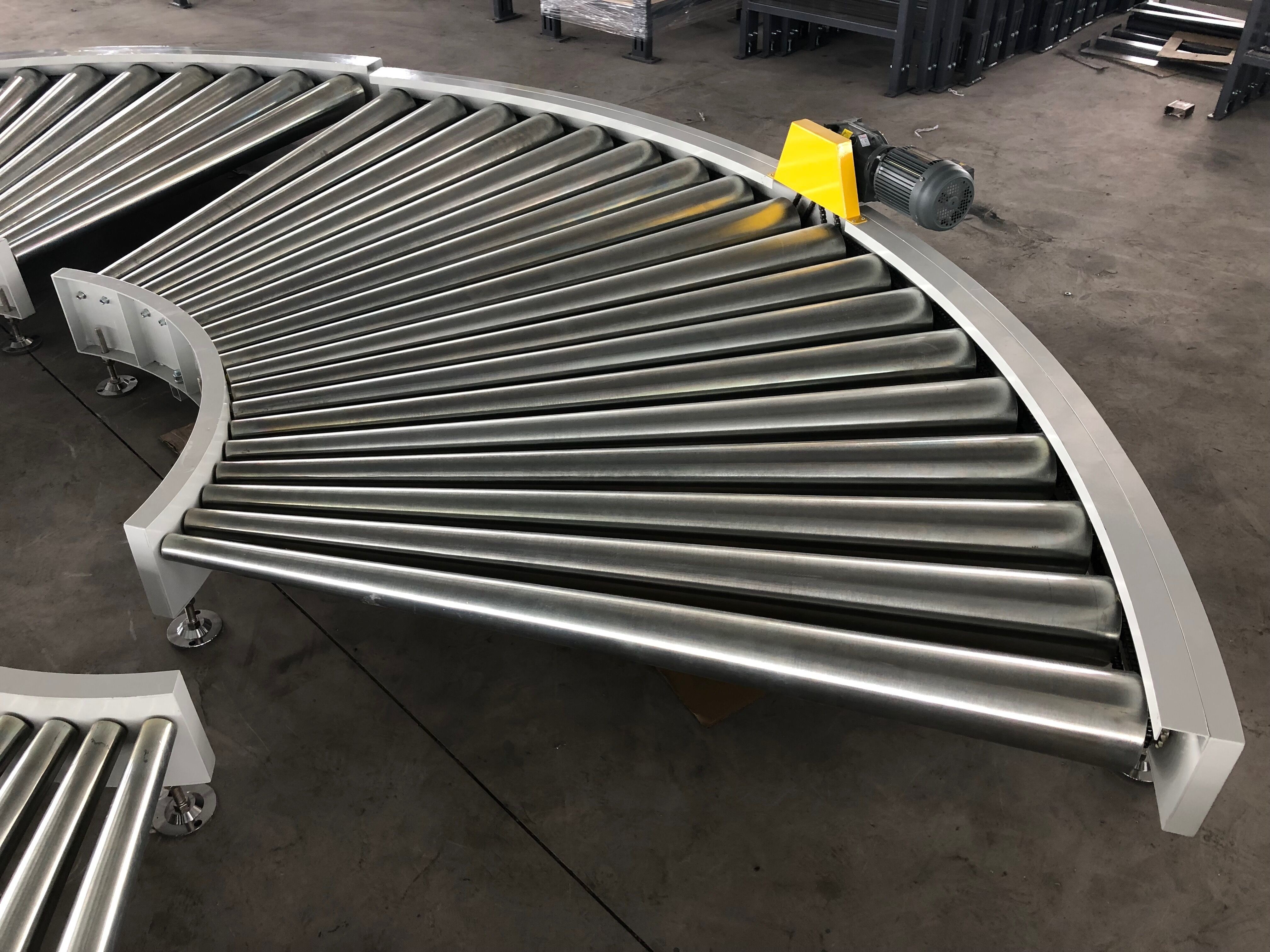 Stainless Steel Extendable Delivery Motorized Roller Conveyor Parts