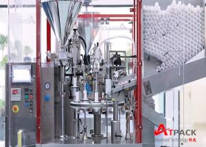 Quality 3,600 pieces / hour Cosmetic Tube Filling Equipment Personnel Care Food Pharmacy PLC Control wholesale