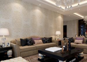 Quality Eco - friendly Vinyl Retro Vintage Wallpaper for Hotel , House Decoration wholesale