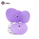 Polyester Film 600 grit 6 Inch Sanding Discs For Metal Purple Sand Paper