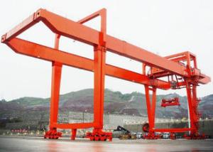 Quality RMG Rail Mounted Electric Gantry Crane 5-200t Electric Trolley Double Girder wholesale