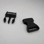 Adjustable Webbing Strap And Buckle 50 Mm Black Plastic Buckle For Backpacks