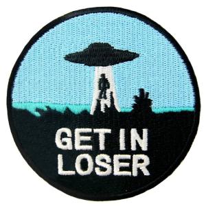 Quality Get In Loser Embroidered Patches For Clothing Merrow Border Stick - On Style wholesale
