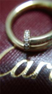 Quality Car Tier JUSTE UN CLOU Ring 18K Gold Diamond Nail Ring wholesale