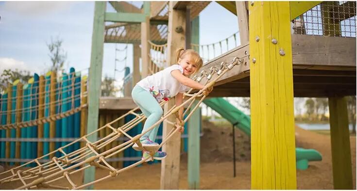 Colorful Outdoor Playground Polyester Combination Rope 16mmx500m 6x7 FC