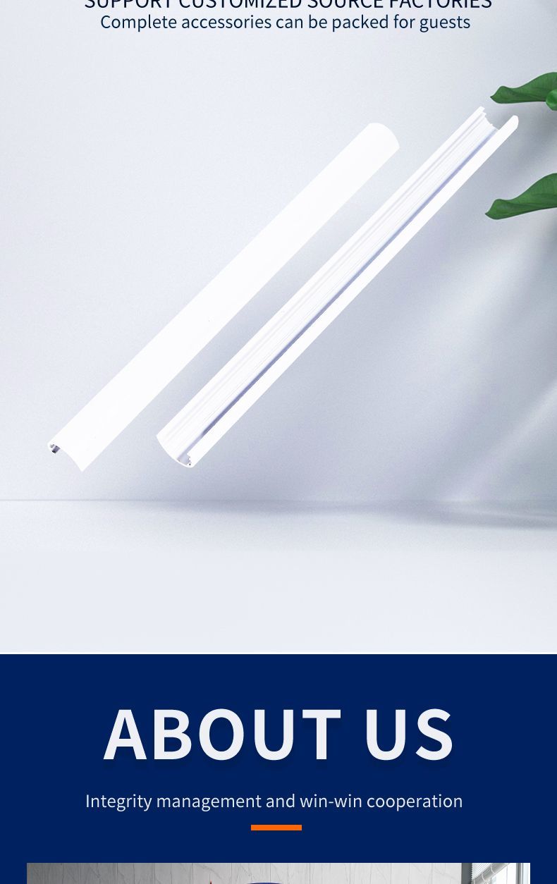 Factory Professional Custom LED Tube Plastic Housing PC Cover Diffuser