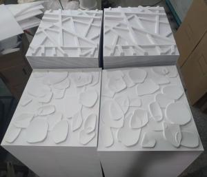 Quality 19.7'*19.7' Matt White High Streng 3D PVC Decoration Wall Panel For Living Room wholesale
