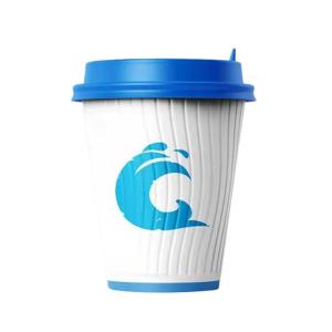 Quality Custom 8 Oz Triple Wall Coffee Cups Waterborne Coated Ripple Paper Cup wholesale