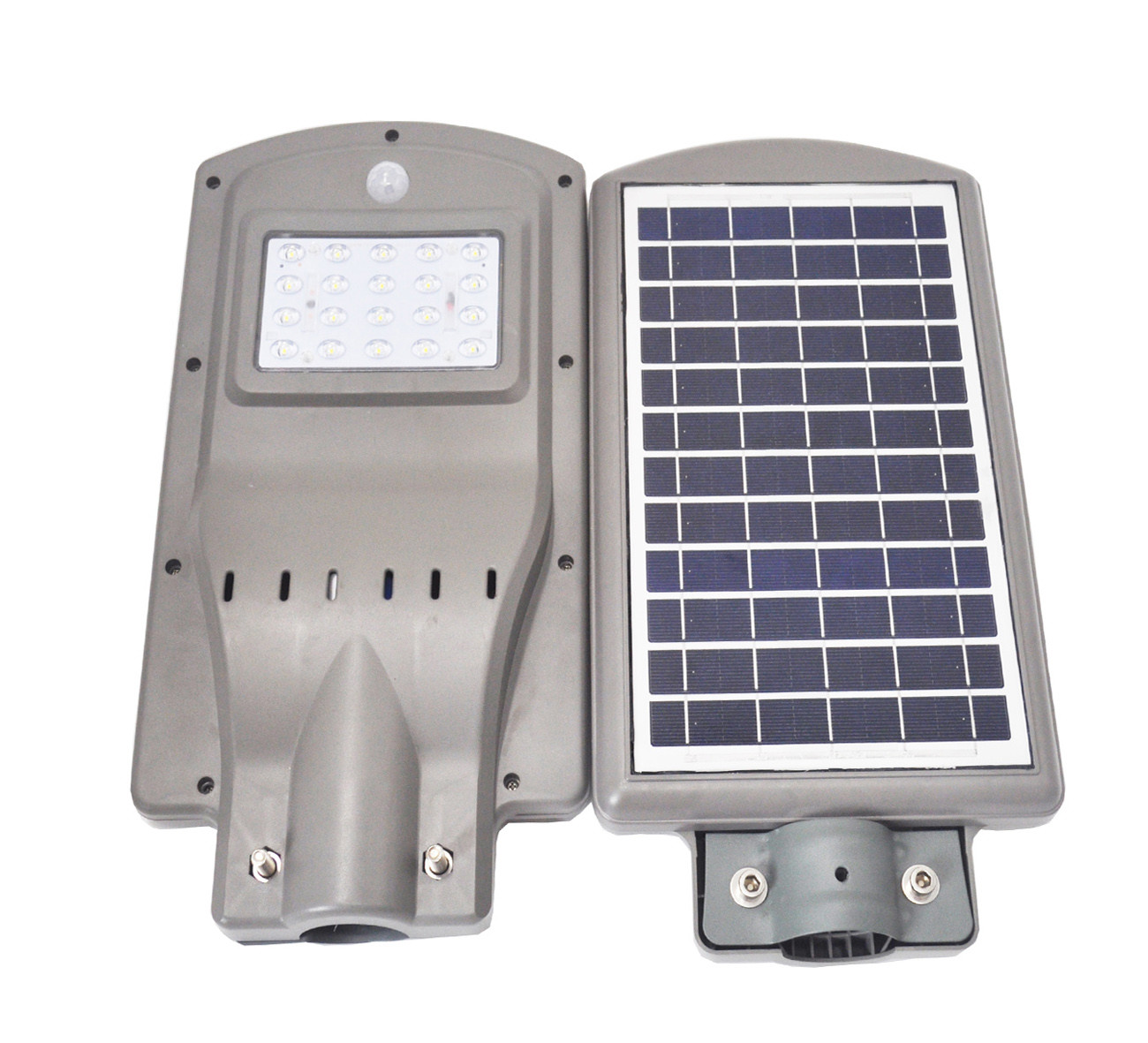 ABS material ALL IN ONE Solar LED street Light with lens lithium battery for ourdoor use