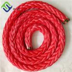 80mm Orange 12 Strand UHMWPE Rope Synthetic Braided Rope