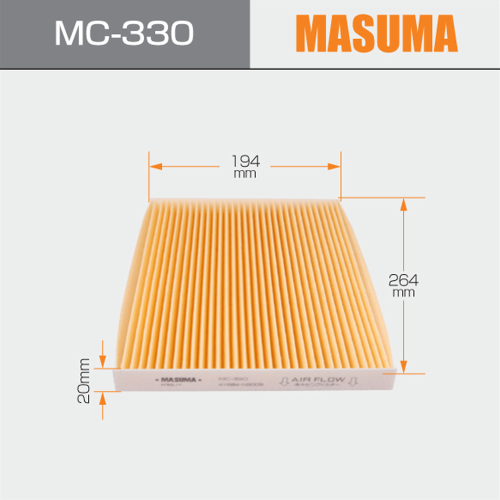 Product group name Cabin filter MC-330 MASUMA Auto Car Accessories Air for NISSAN DUALIS