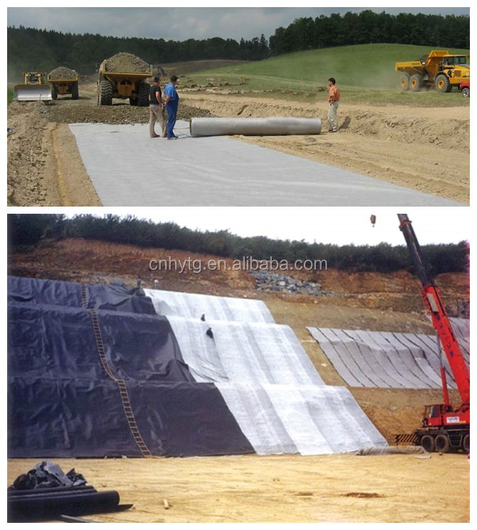 Non-Woven Geotextile Fabric 900g/m2 Polyester Felt Needle Punch for Hotel Development