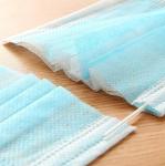 Adult Disposable Non Woven Face Mask / Disposable Surgical Masks Blue Color