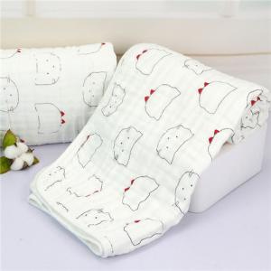Quality MBB 020 Neutral Muslin Baby Blankets Large 47 * 47 Inches For Boys / Girls wholesale