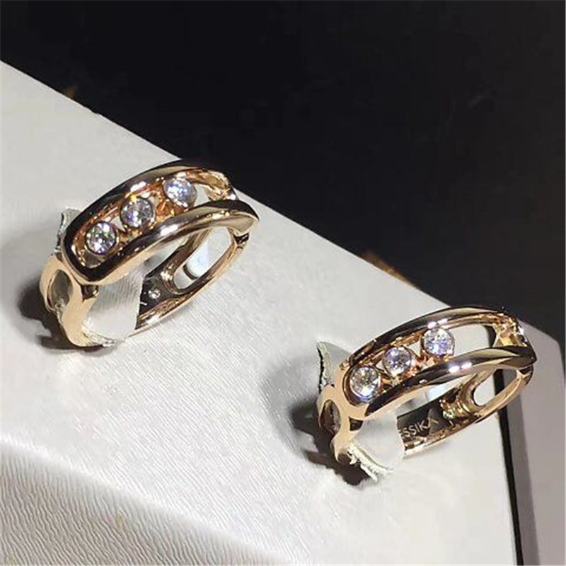 Jewelry factory in Shenzhen, China Mk ring 18k white gold yellow gold rose gold diamond ring