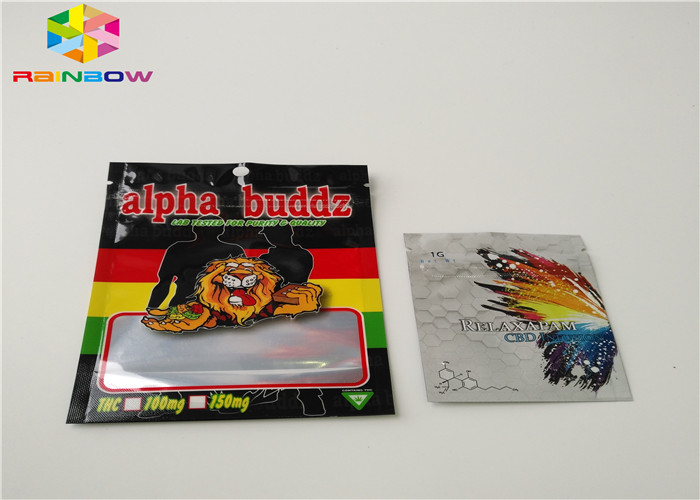 Matte Stand Up Pouches Herbal Incense Packaging Childrenpoof Bag With Logo Printing