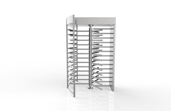 Stainless Steel Full Height Pedestrian Turnstiles AC220V Employee Entrance