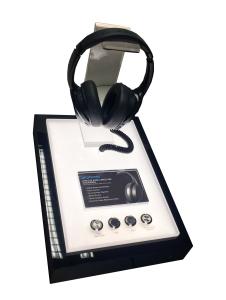 Quality Desktop Sturdy Acrylic Headphone Display , Eco Friendly Multipurpose Earphone Hanger wholesale
