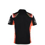 Racing Team Customized Printing Methods Breathable 100% Cotton Zipper Polo Shirt