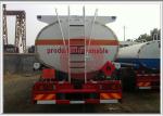 6x4 Fuel Oil Truck , Safe Driving Gasoline Delivery Truck Full Air Suspension