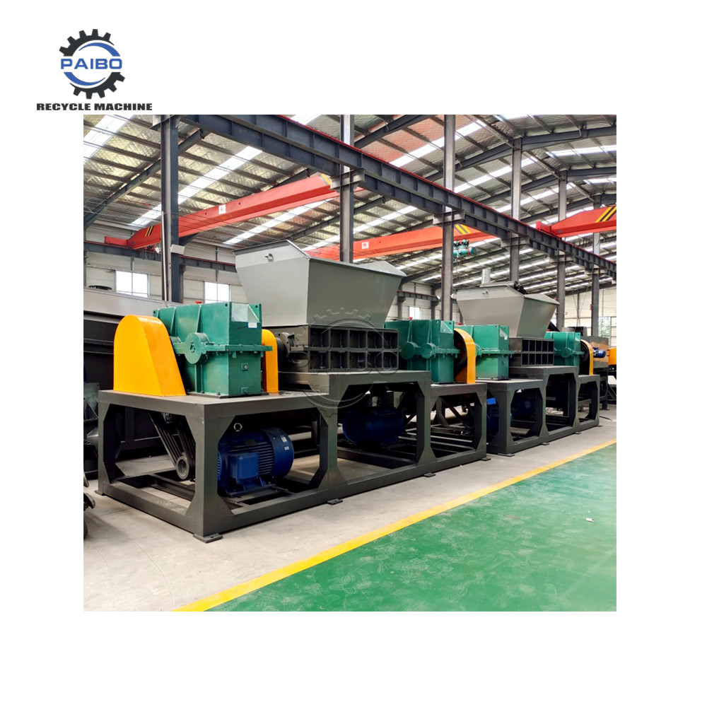 Waste Metal Shredding Machine Metal Crusher Double Shaft Shredder For Recycling Brass/Copper/Aluminum Materials