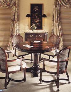 Quality Wood Mahogany Round Restaurant Hotel Dining Table With Chair wholesale
