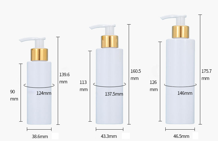 150ml Square PET Flat Shoulder Empty Refillable Shampoo Pump Bottle Clear Plastic Shower Gel Spray Bottle