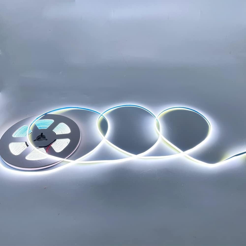3MM Width Super Narrow COB LED Strip 400Leds/m Ice Blue 5m Longer Lifespan Custom Illumination