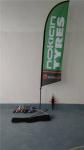 Roadside Swooper Feather Flags Banner For Advertising / Trade Show
