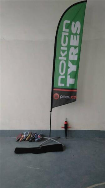 Roadside Swooper Feather Flags Banner For Advertising / Trade Show