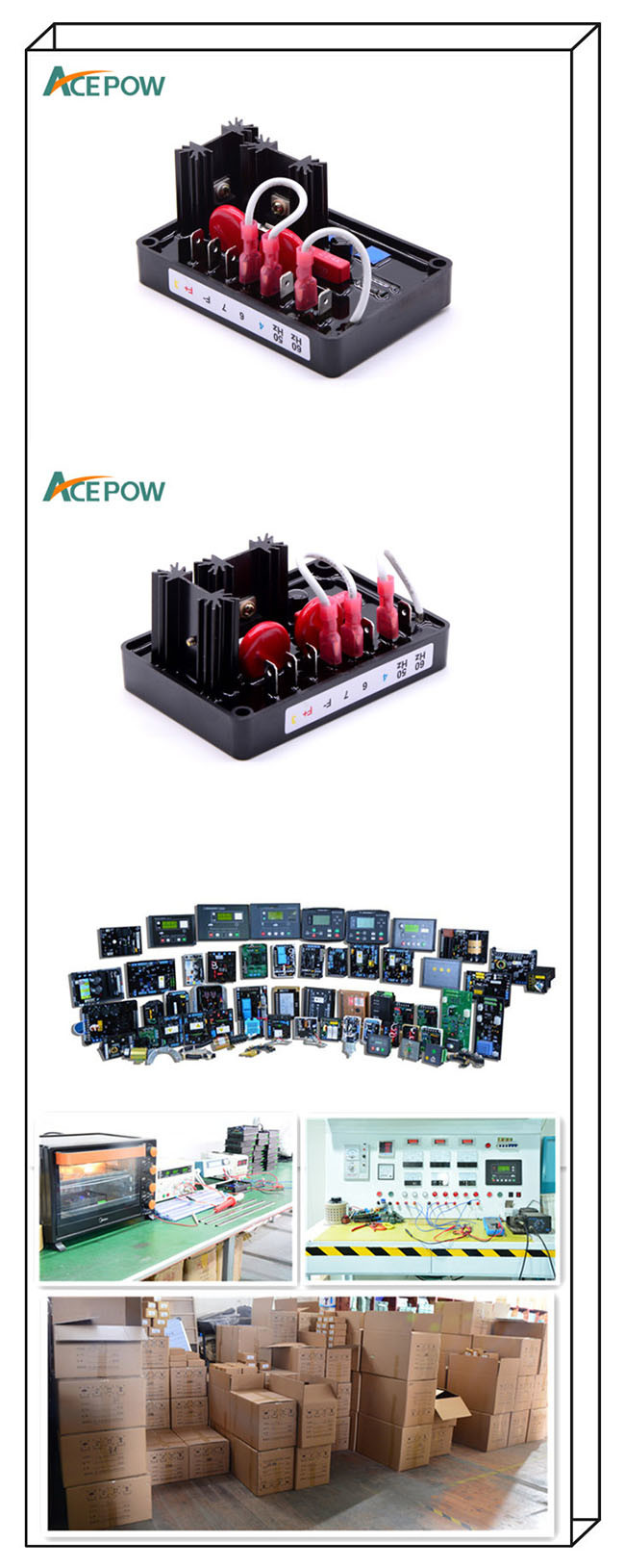 Brushless 7 Amps 100OHM Three Phase Generator AVR