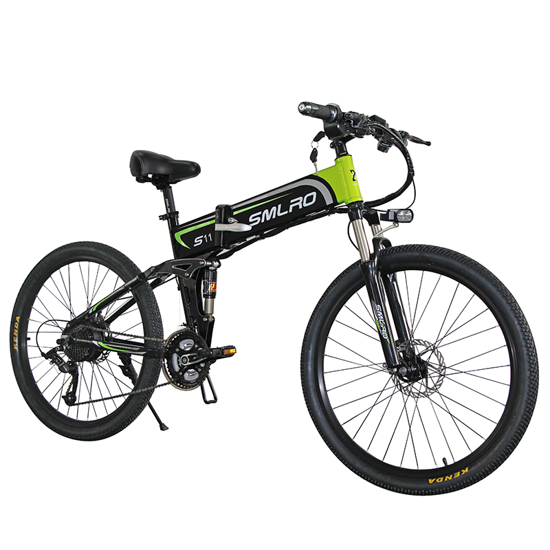 6061 Alu Frame 26 Inch Electric Folding Bike 48V Brushless Geared