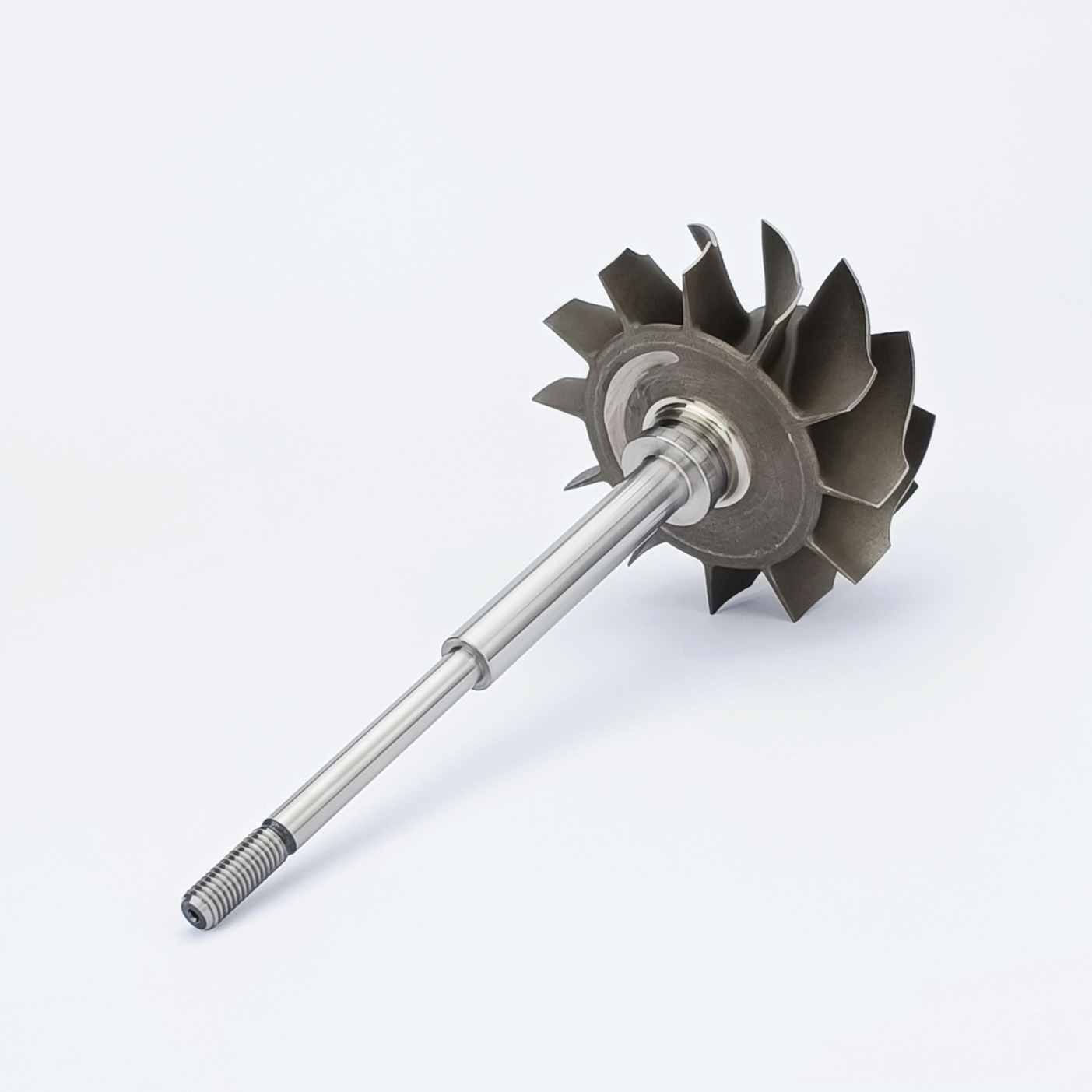 MS-TECH Turbo HX55 Turbine Wheel Shaft 3535983 Fit Turbos Ind 86mm Exd 77mm Blades 12