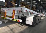 Mn Steel 3 Axles Container Semi Truck Flatbed Trailer Carrying Heavy Goods