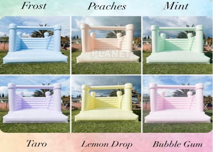 Commercial Grade Wedding Party Used White Bounce Castle Inflatable Bouncy Castle For Wedding