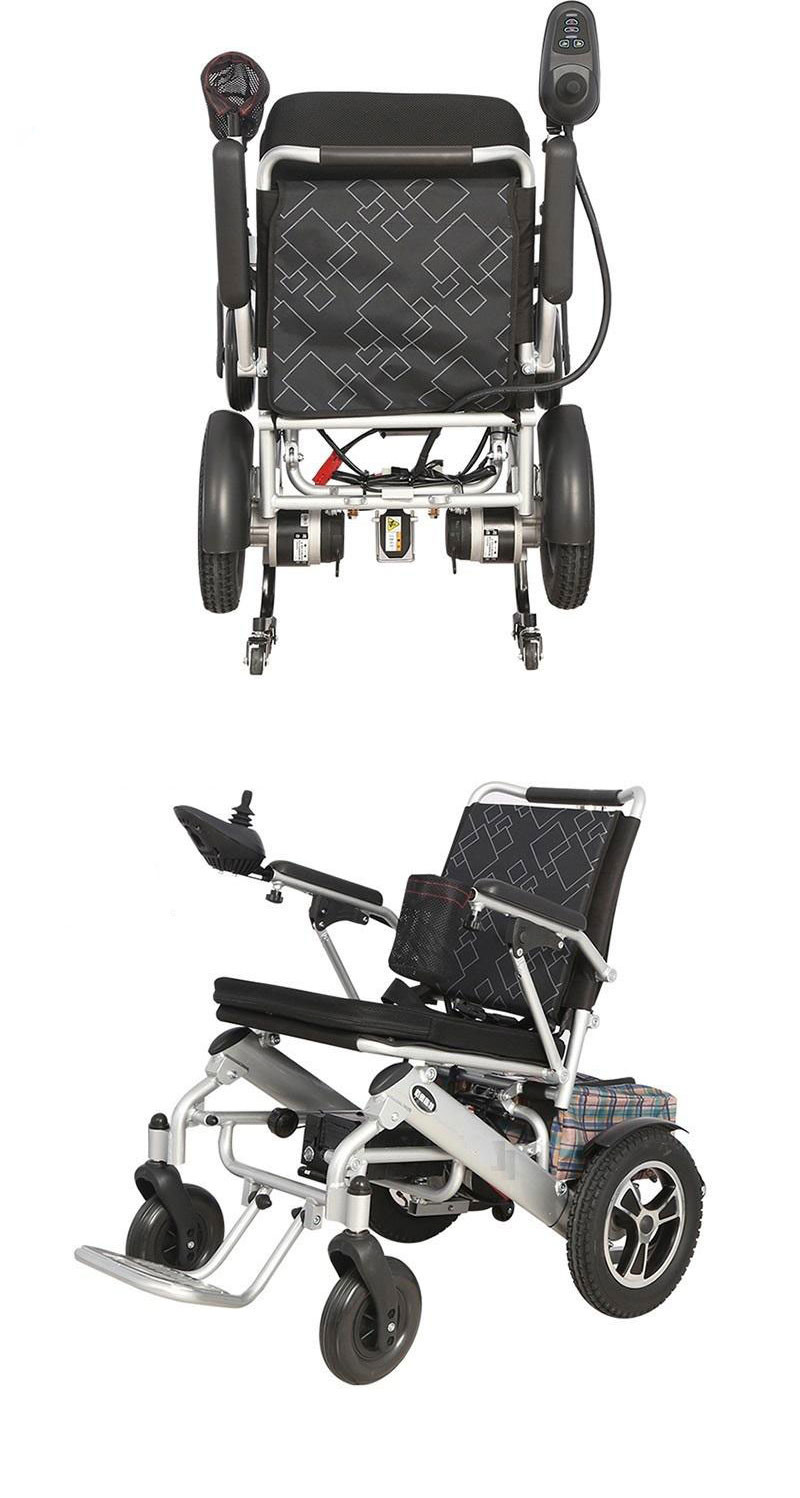 Disabled Light Folding Electric Wheelchair Elderly Electric Travel Wheelchair 950*600*930mm